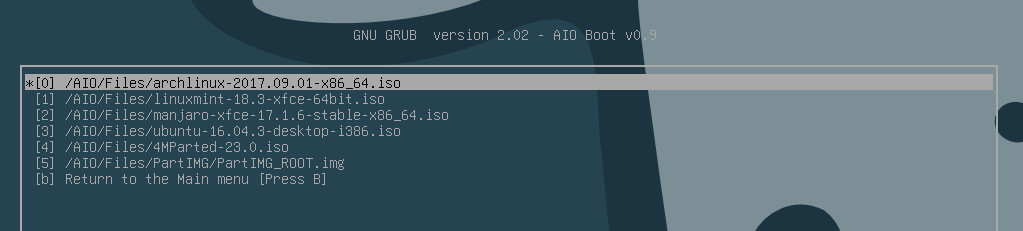 Khởi động Linux từ tệp tin ISO