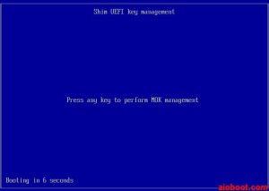 Grub2 Secure Boot - Shim UEFI key management