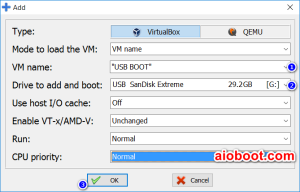 Virtual Machine USB Boot